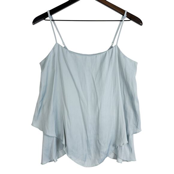 Intimately Free People Layered Cami Tank Top Satin Light Blue - Size S - Picture 1 of 9